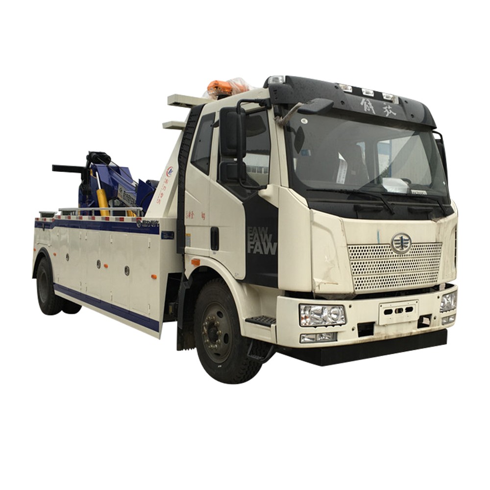 Faw 12 Ton Di Bawah Truk Penghancur Angkat
